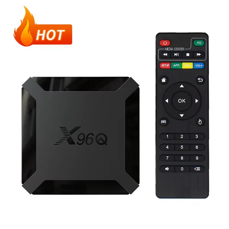 X96Q Android 10 TV Box Allwinner H313 Quad Core Lettore di segnaletica digitale