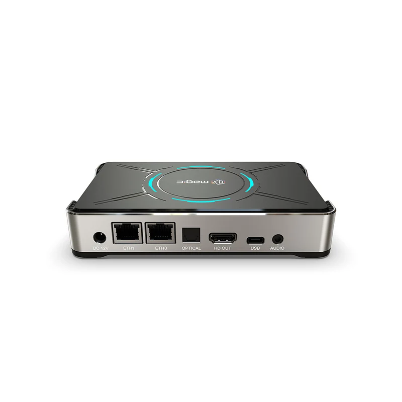 Lettore multimediale Amlogic S905X5 TV Box Android 14 4K per digital signage.