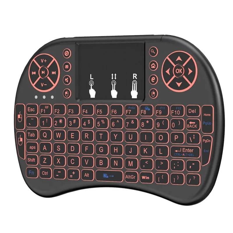 Tastiera e mouse wireless universale combo 2.4G wireless I8 mini tastiera telecomando intelligente