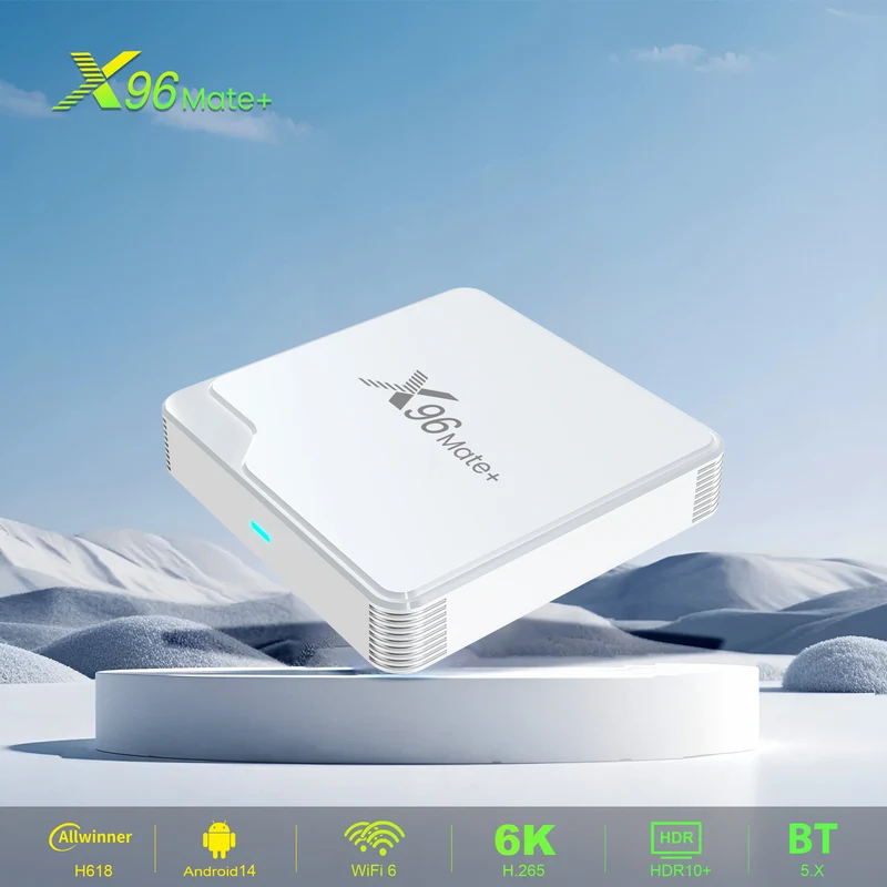 Produttore di X96 Mate+ Allwinner H618 6K Android 14 TV Box