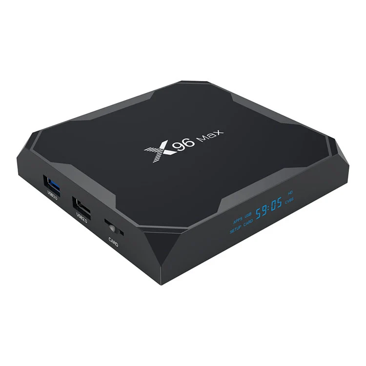 X96Max Amlogic S905X2 TV Box Quad Core Lettore multimediale