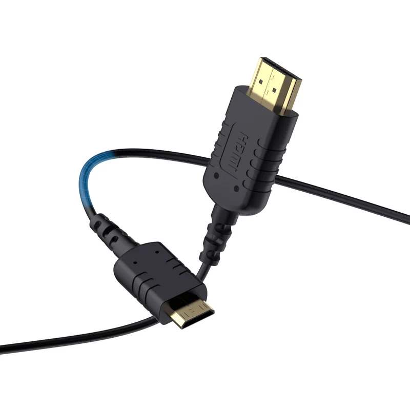 FEELWORLD Cavo mini HDMI a HDMI ultra sottile 4K da 3 piedi, cavo HDMI 2.5 sottile da 2.0 mm, supporta 4K a 60 Hz ad alta velocità 2160p 1080p 18 Gbps 3D HDR per fotocamera, videocamera, laptop, tablet