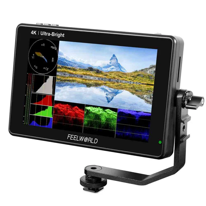FEELWORLD LUT7 Monitor da campo ultra luminoso da 7 pollici 2200 nit per fotocamere DSLR, touchscreen 4K, HDMI