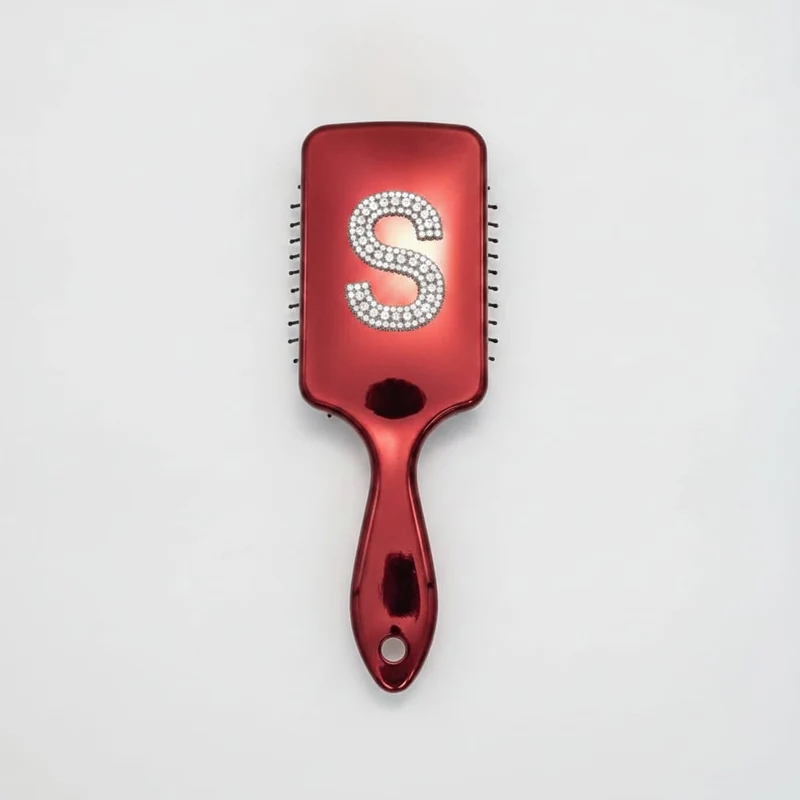 Spazzola per capelli con lettera iniziale - Var 7