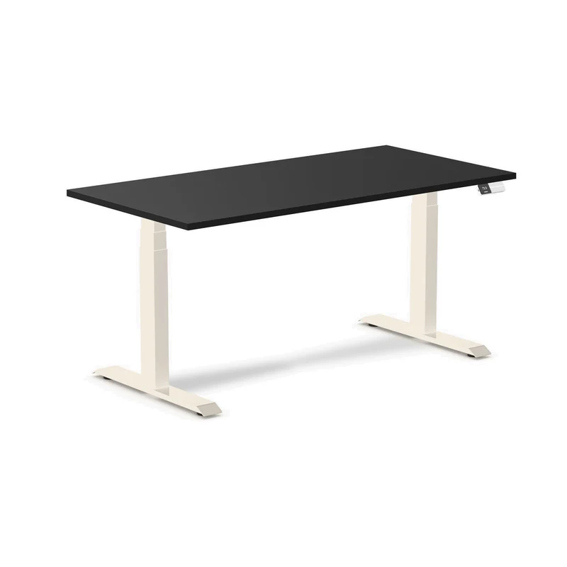 Desky Alpha Dual Sit Stand Gaming Desk - Straight Edge / 1500x750mm / Wheat