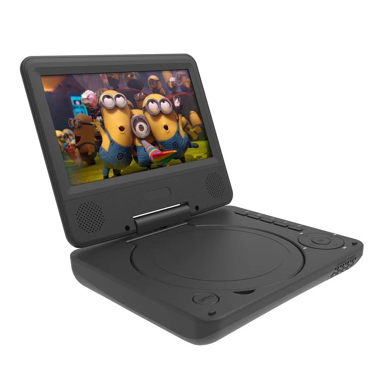 Laser 7" Portable DVD Player with Anti-Skip Technology (Black)