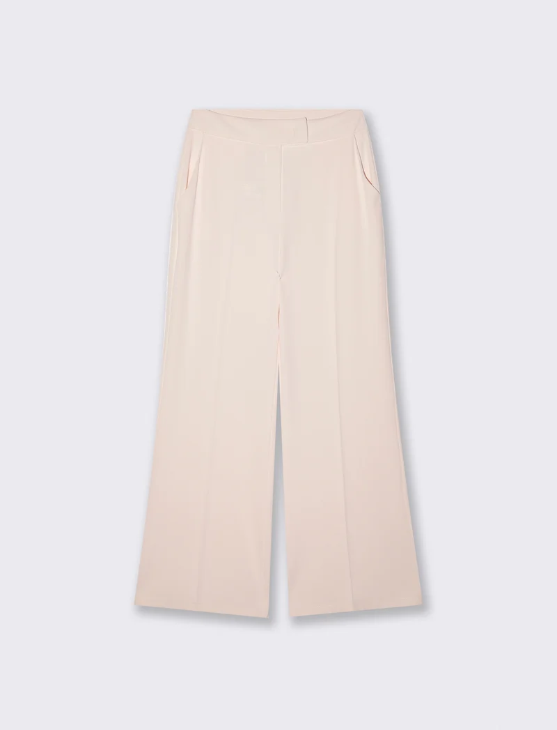 Pantalone Linea Dritta Elegante - Bianco panna