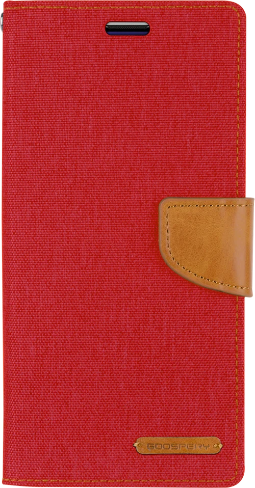 Goospery Canvas Diary For iPhone 7 Plus / iPhone 8 Plus - Red