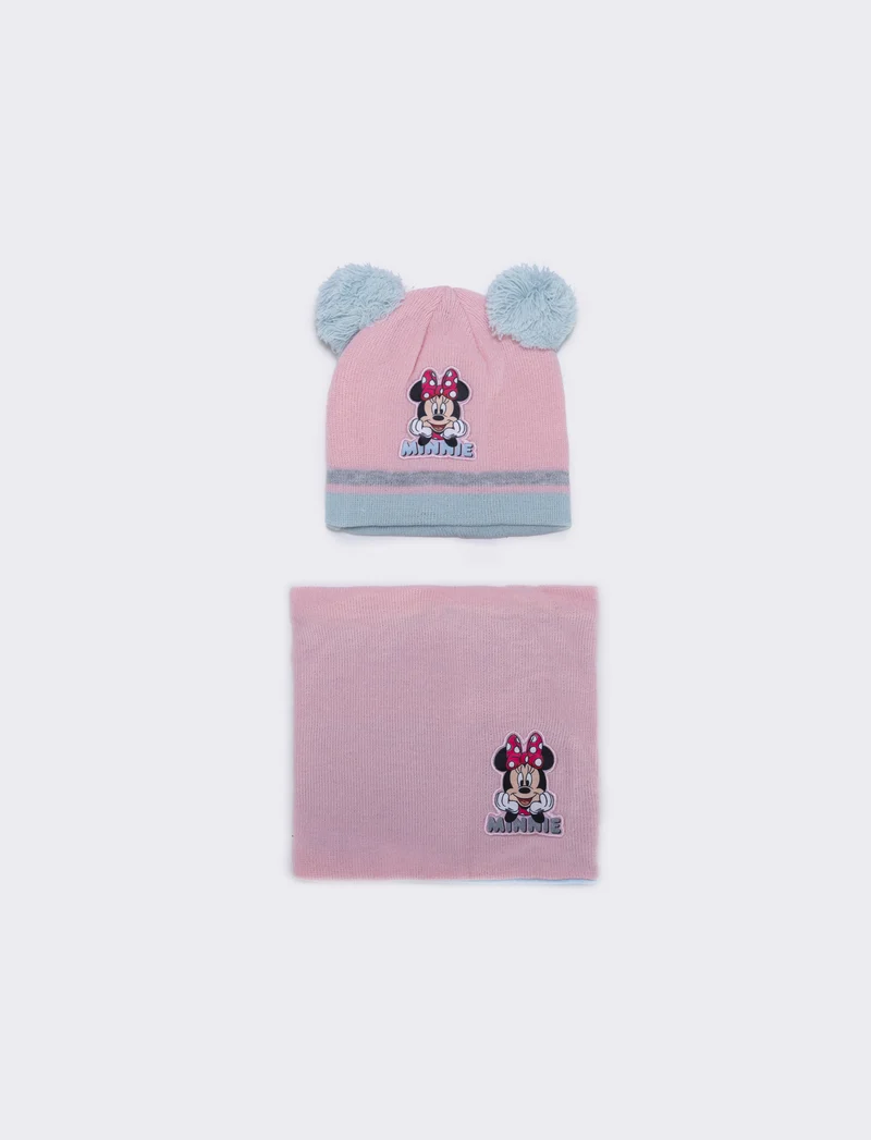 Set collo e cappello minnie - Rosa