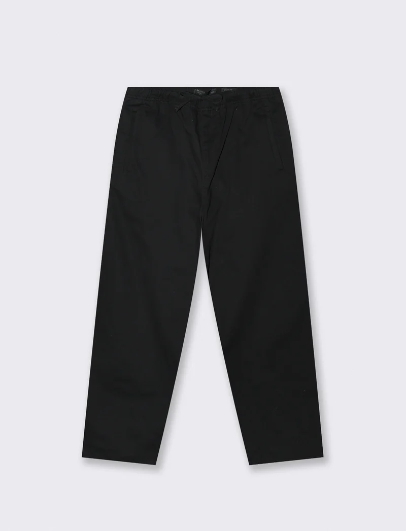 Pantalone Jogger Carrot Fit Con Tasche - Nero