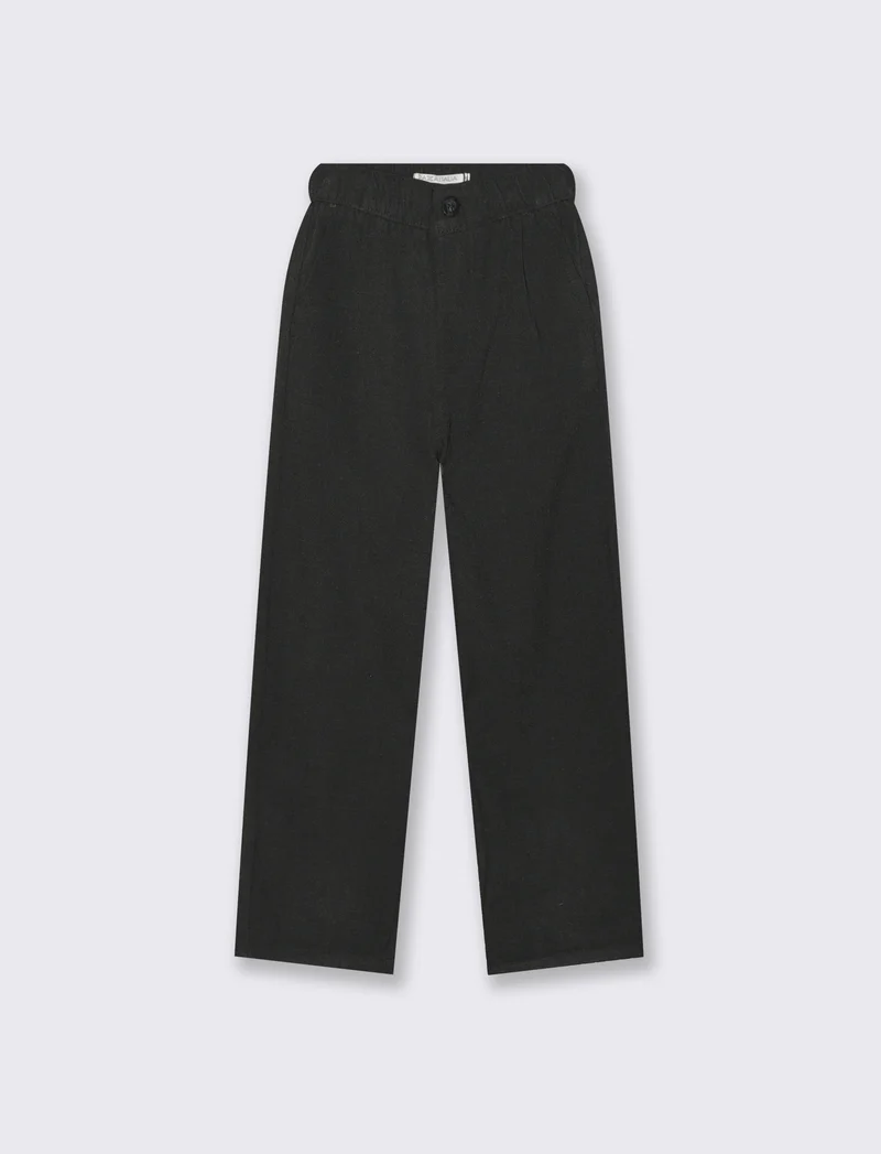 Pantalone con pence. - Grigio