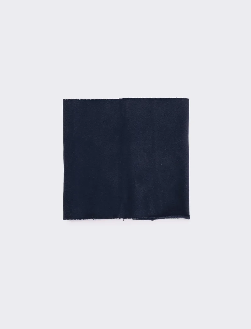 Collo melange french terry bambino - Blu