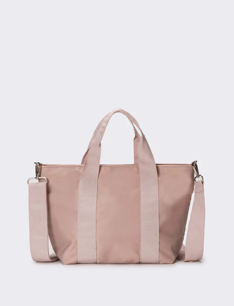 Borsa donna in nylon piccola - Beige