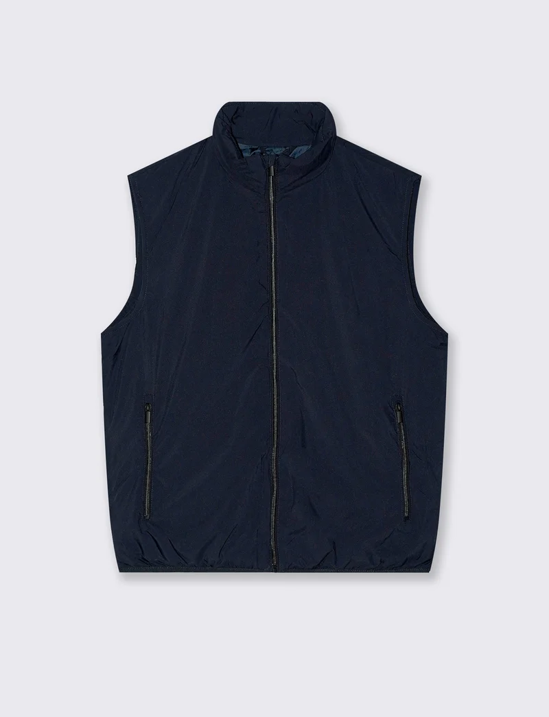 GIUBBOTTO BASIC SMANICATO - Blu
