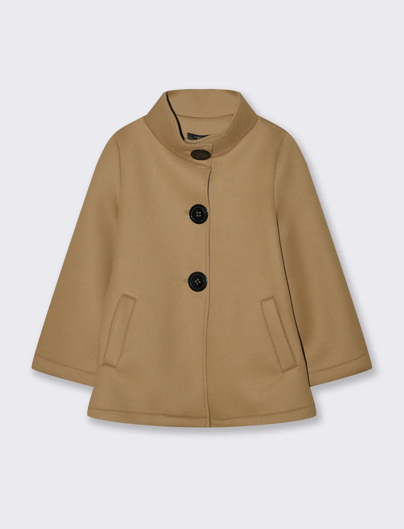 CAPPOTTINO CON MANICHE A CAMPANA - Cammello
