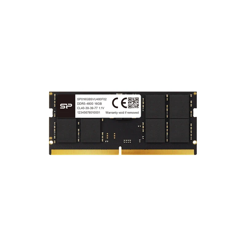Silicon Power SP016GBSVU480F02 1x16GB 4800Mhz CL40 DDR5 SODIMM Laptop RAM