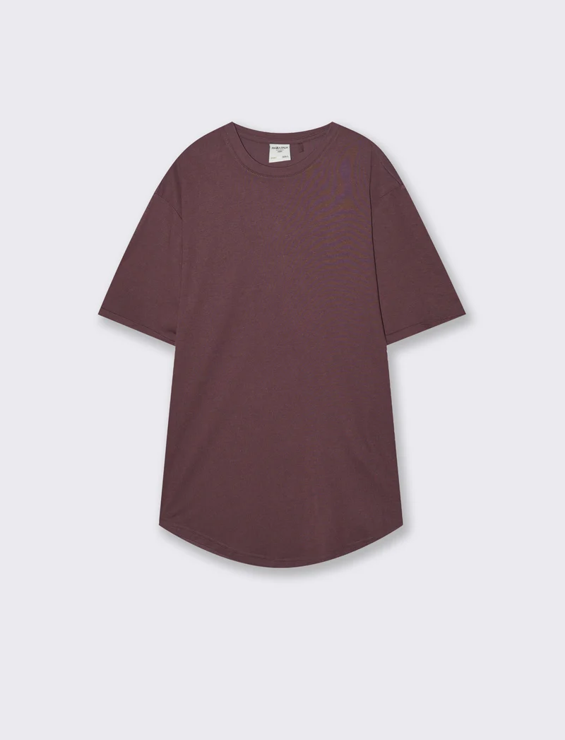 T-SHIRT LOOSE FIT - Bordeaux